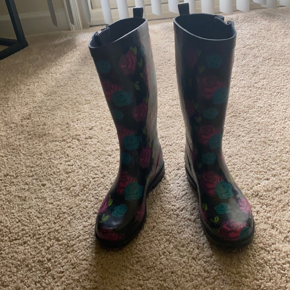 Floral Rainboots